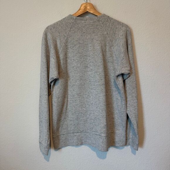 Jungmaven Gray Striped Long Sleeve Lightweight Sweatshirt Men's Size Small - Picture 3 of 5